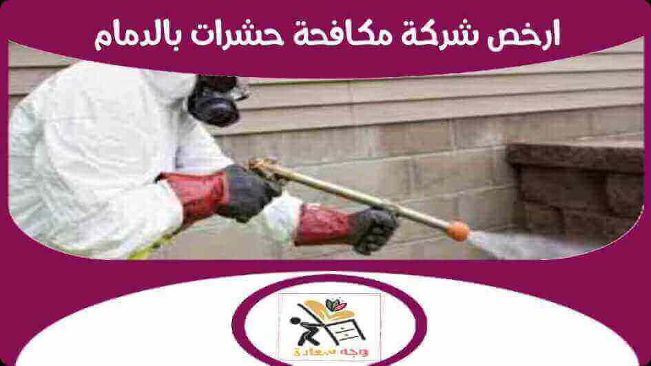 ارخص شركة مكافحة حشرات بالدمام عام ٢٠٢٥ بخصم ٢٥% وجه السعادة